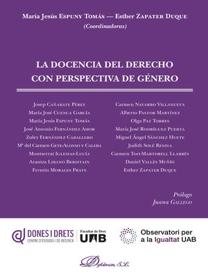 cover image of La docencia del derecho con perspectiva de género